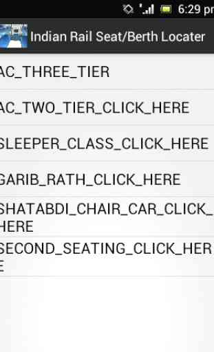 Indian Rail Seat/Berth Locator 1