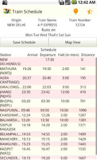 Indian Train Info App - Disha 2
