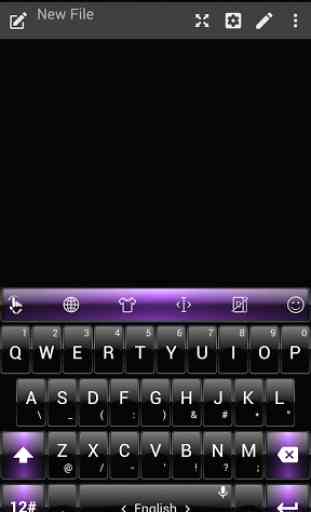 Keyboard Theme Dusk BK Purple 1