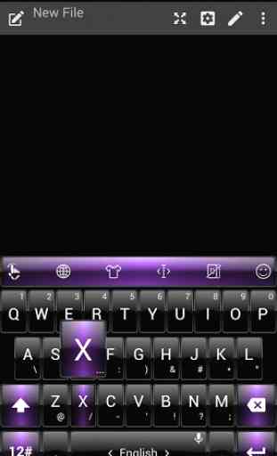Keyboard Theme Dusk BK Purple 2