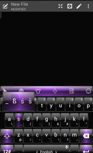 Keyboard Theme Dusk BK Purple 4
