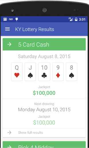 KY Lottery Results 4