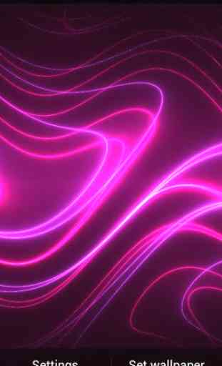 Neon Glitter Wave HD LWP 4