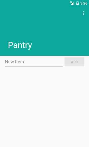 Pantry - Shopping List & Dates 1