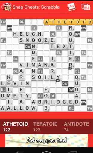 Snap Cheats: Scrabble 2