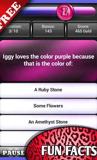 Trivia Pop Quiz Iggy Facts 2