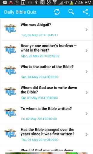 Bible Trivia- Quiz Daily 1