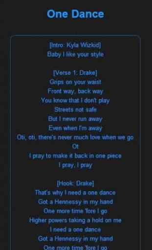 Drake music lyrics 2