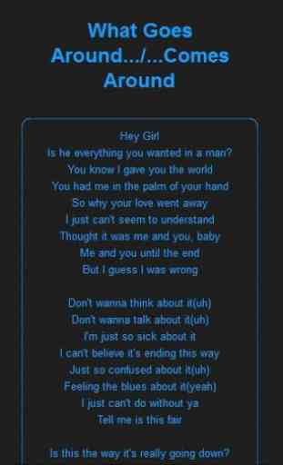 Justin Timberlake Mucis Lyrics 3