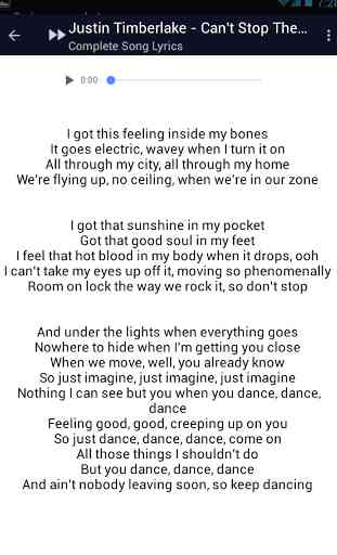Justin Timberlake Song Lyrics 2