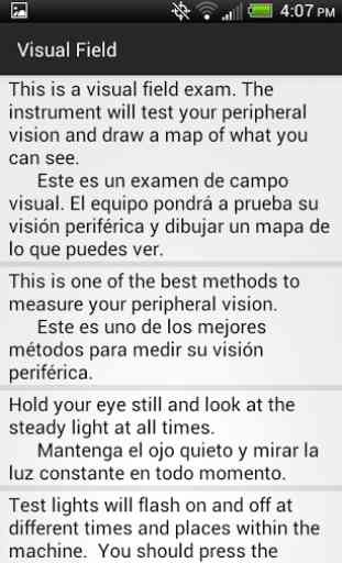 Optometry Translator Spanish 4