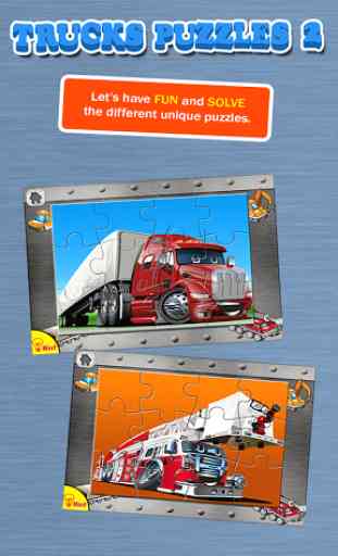 Truck Puzzles: Kids Puzzles 1