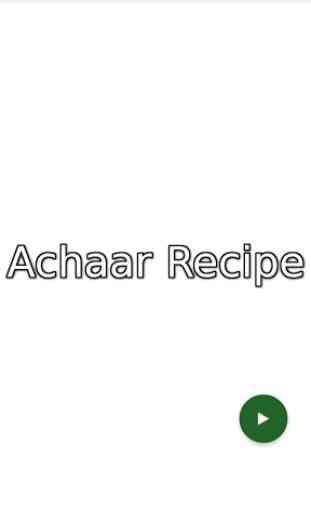 Achaar Recipes 1