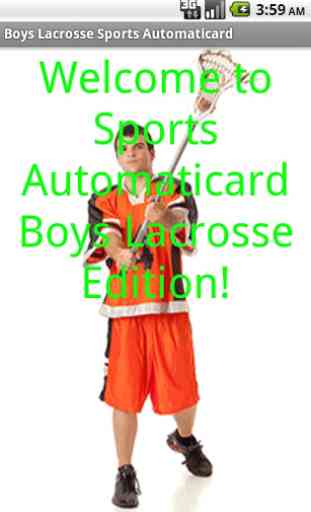 Boys Lacrosse Card Free 2