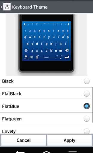 FlatBlue KeyBoard LG THEME 1