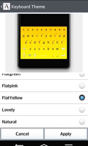 FlatYellow Keyboard LG THEME 1