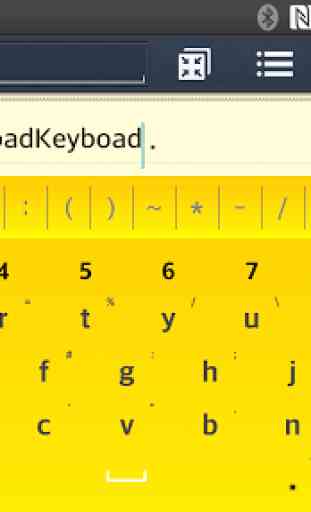 FlatYellow Keyboard LG THEME 3