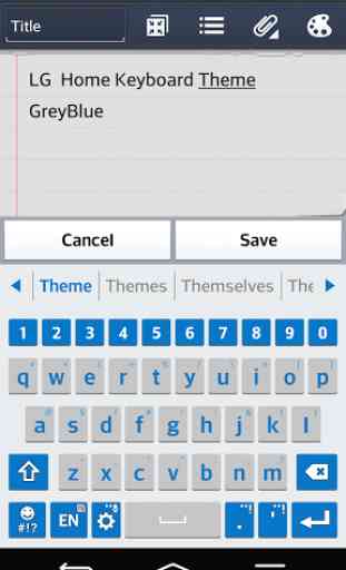 GreyBlue Keyboard LG THEME 3