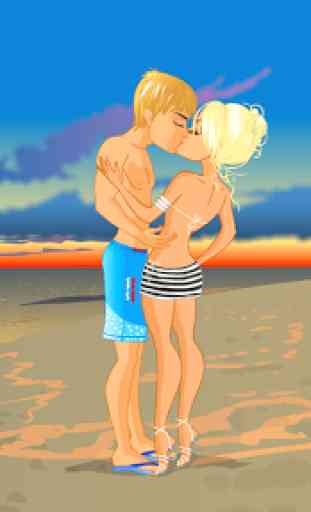 Kissing on a Beach Dress Up 4