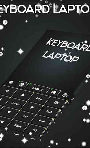 Laptop Keyboard Classic Black 3