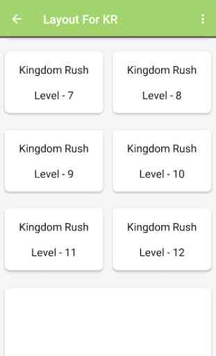 Layout for Kingdom Rush 2