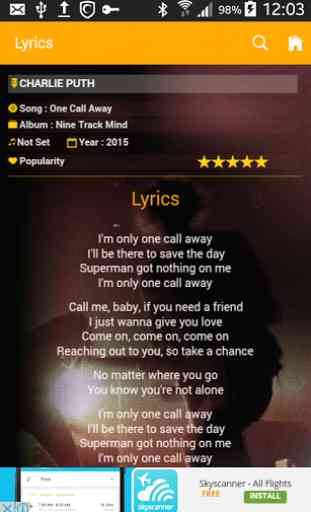 Song lyrics finder -all lyrics 2