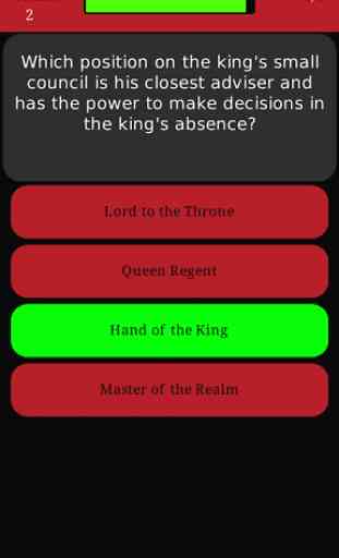 Trivia for Game of Thrones Fan 2
