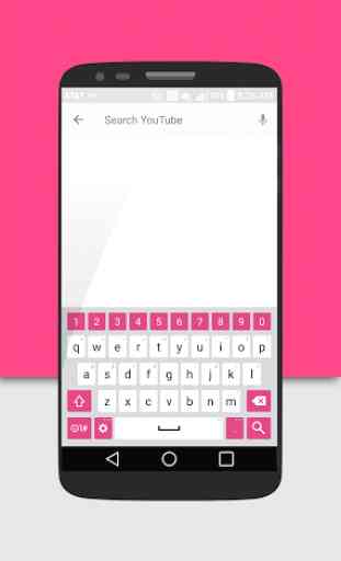 Wihte&Pink LG Keyboard Theme 1
