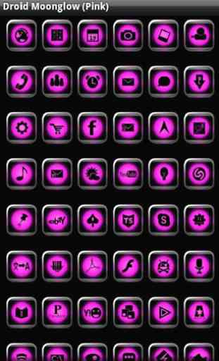 ADW Theme Droid MoonGlow(Pink) 4
