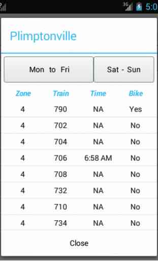 Boston Train Schedule 1