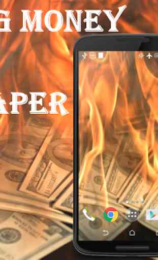 Burning Money Live Wallpaper 1