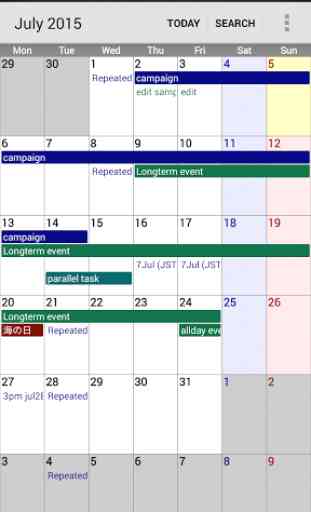 Calendar Pad 1