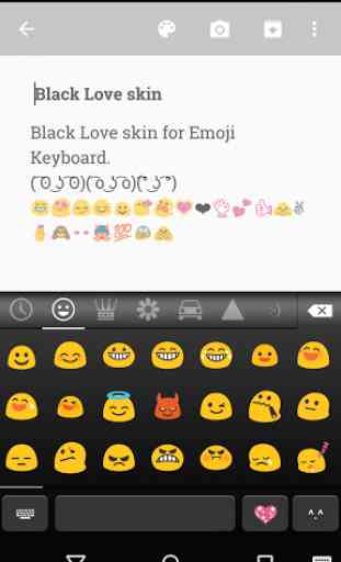 Classic Black Emoji Keyboard 2