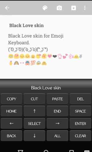 Classic Black Emoji Keyboard 3