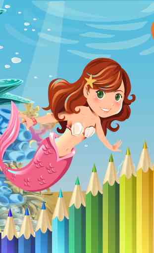 Coloring Book for Kids Mermaid 4