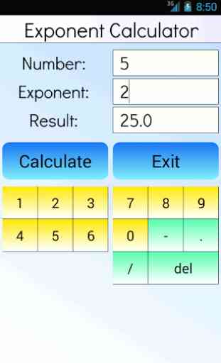 Exponent Calculator 1