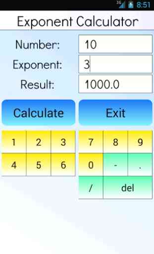 Exponent Calculator 2
