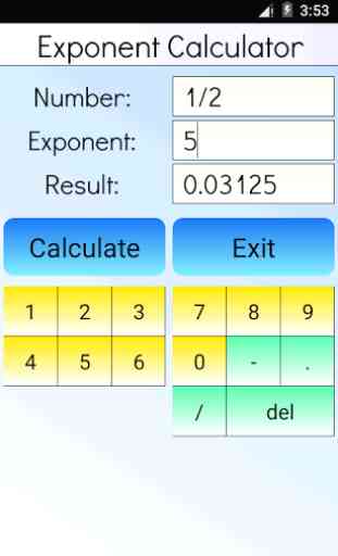 Exponent Calculator 3
