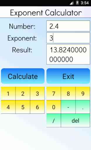 Exponent Calculator 4