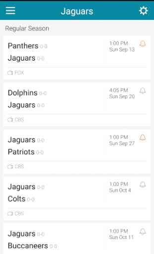 Football Schedule for Jaguars 3