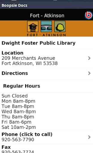 Fort Atkinson Public Library 4