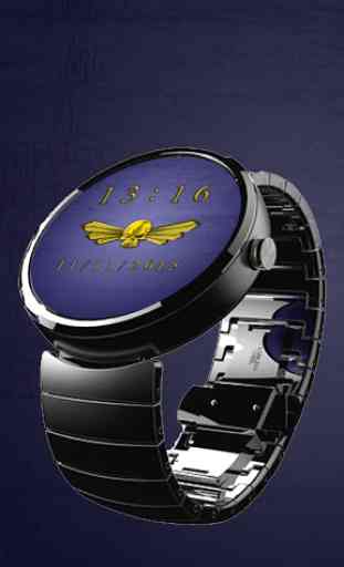 Gold Spanning Wings Watch Face 1