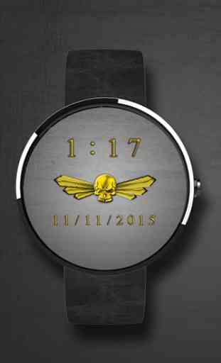 Gold Spanning Wings Watch Face 2
