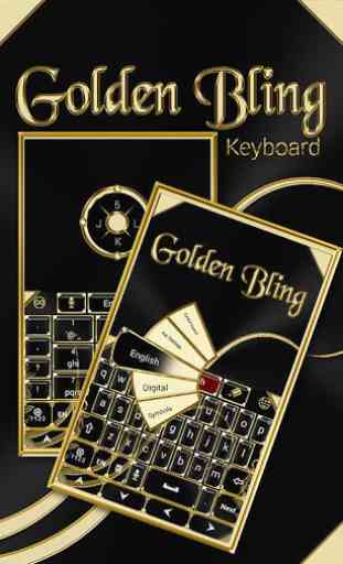 Golden Bling Keyboard 1
