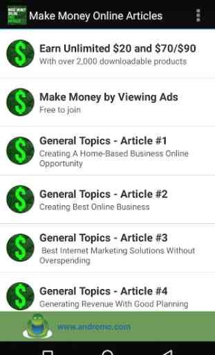 Make Money Online Articles 1