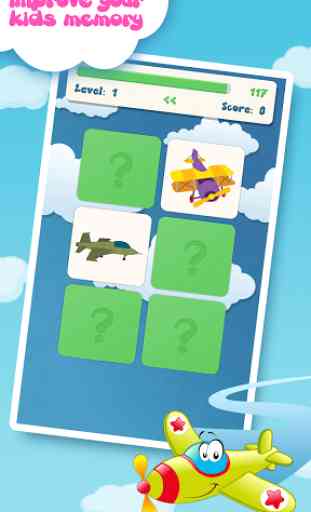Memory game for kids : Planes 1