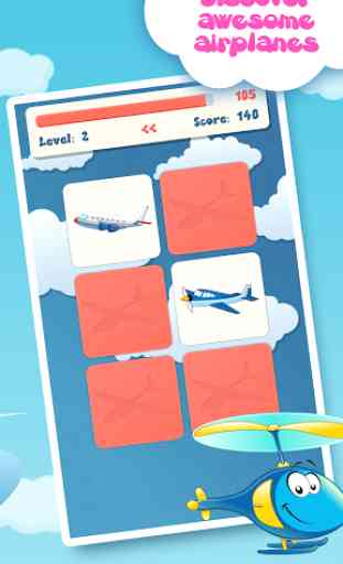 Memory game for kids : Planes 2