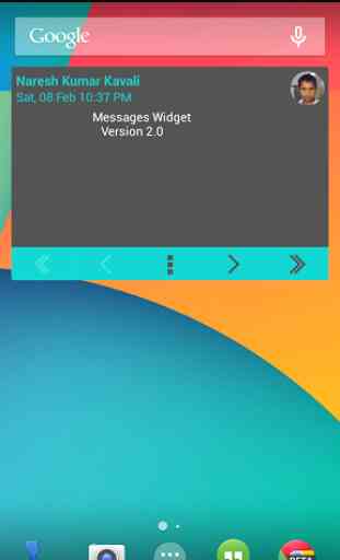 Messages Widget 4