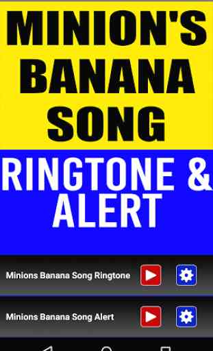 Minion's Banana Song Ringtone 1