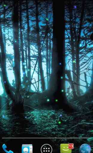 Moonlight fireflies LWP 2